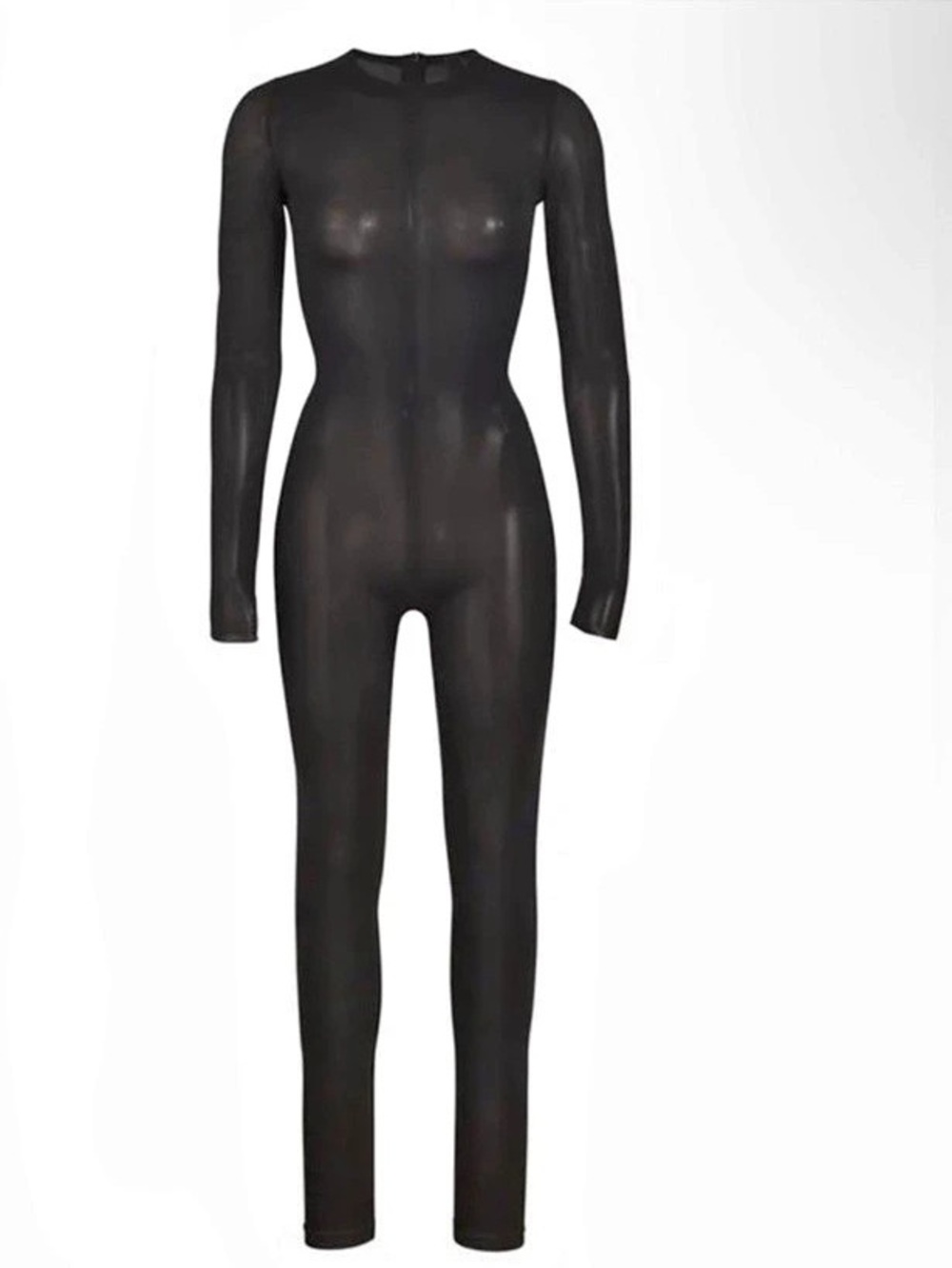 SKIMS Ultra Fine Mesh Catsuit Black